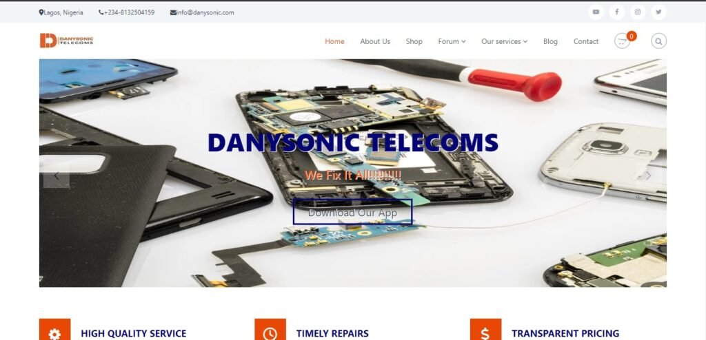 Suffixweb digital services 300 dollars web design danysonic
