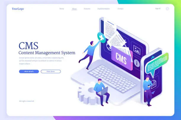 Content management systems - features of small business website